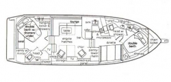 Bayliner 43 ft 4387 Motoryacht 1990 YX0100000166