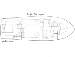 Trojan 44 ft F44 Motoryacht 1979 YX0100000283
